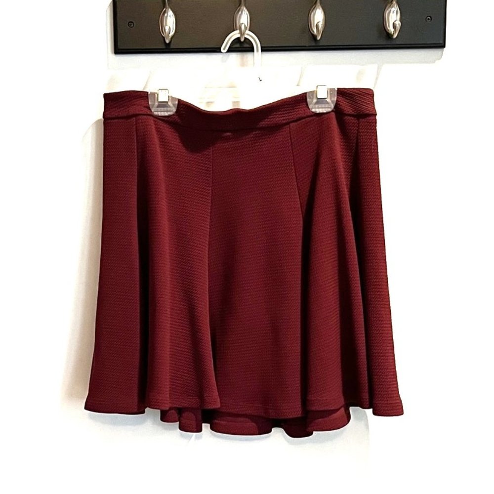 Lush A-Line skirt, burgundy size Large